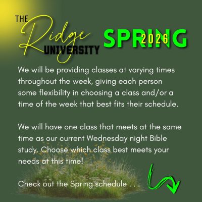 Ridge University 2026 spring schedule (6)